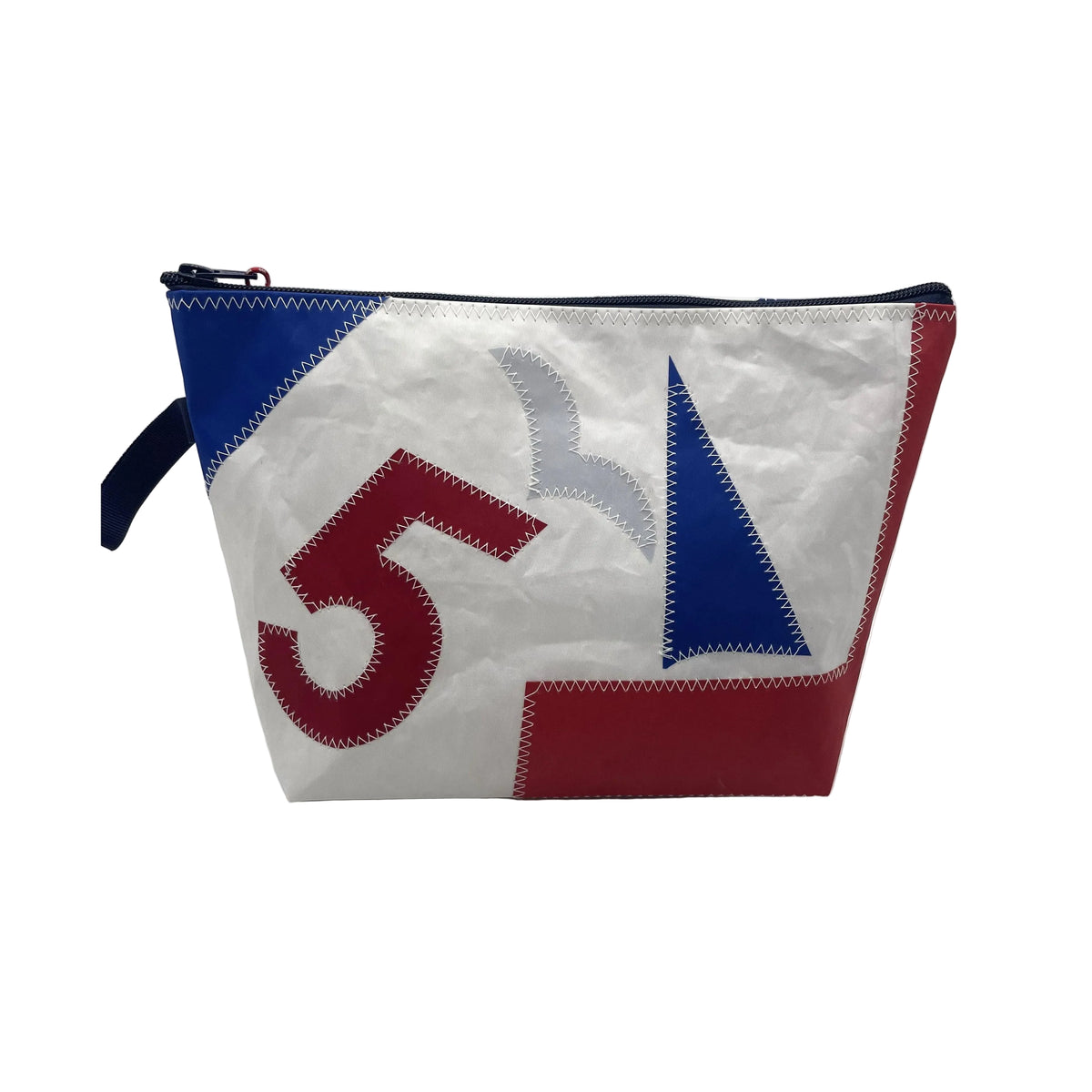 Kulturtasche M aus recyceltem Segeltuch.