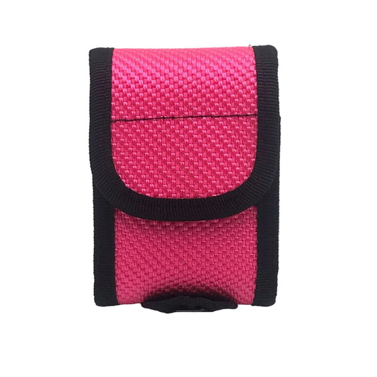 Meldertasche - Swissphone Boss aus recyceltem Feuerwehrschlauch in Pink.