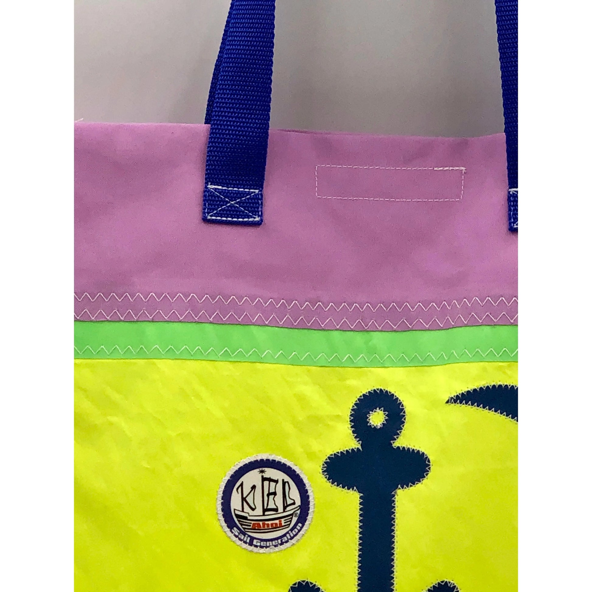 #Shopper Kevlar - Pink/Gelb- Segeltuch