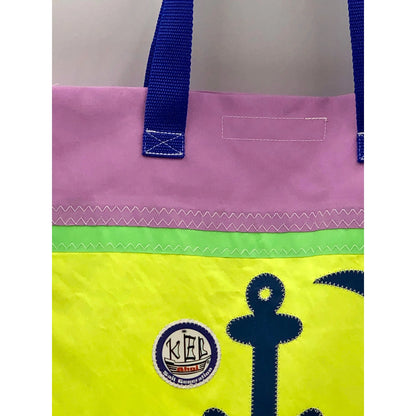 #Shopper Kevlar - Pink/Gelb- Segeltuch
