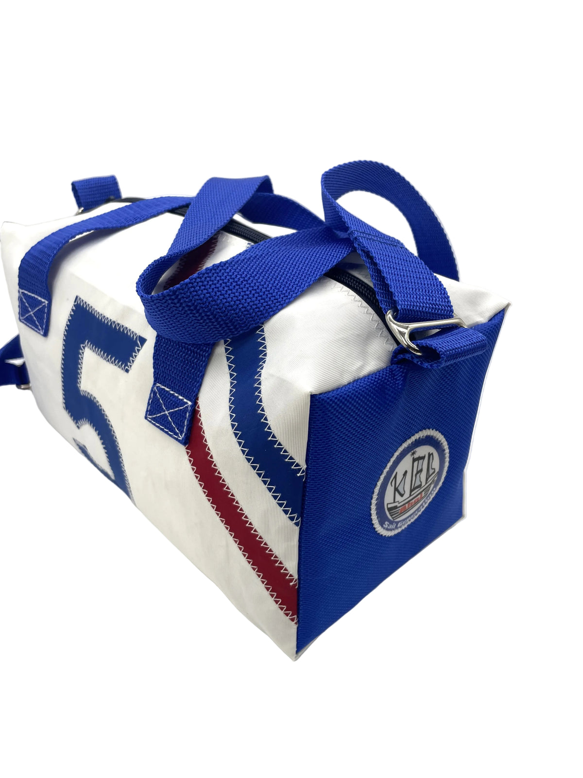 Toiletry Bag L - white, made from recycled sailcloth