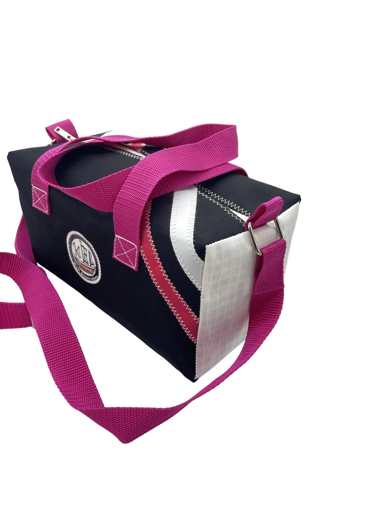Toiletry Bag L - white, made from recycled sailcloth